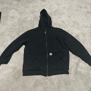 Large zip-up carhartt hoodie (fleece)